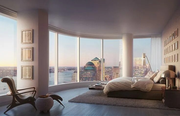 Квартира мечты фото 50 west by JAHN adds to manhattan's downtown district Luxusschlafzimmer, Luxus w
