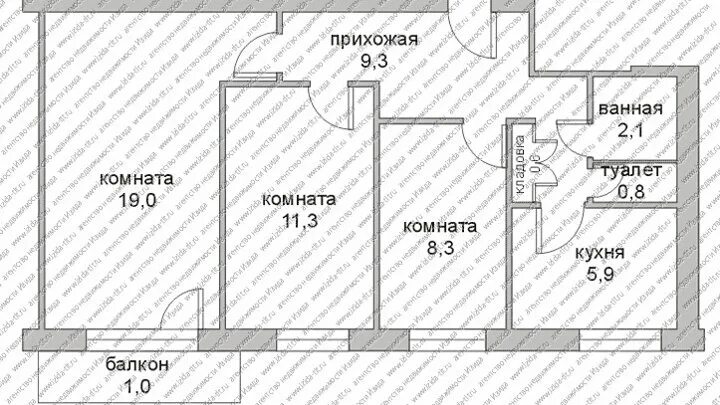 Квартира московская планировка тольятти размеры Купить квартиру в Тольятти, Московский проспект 63