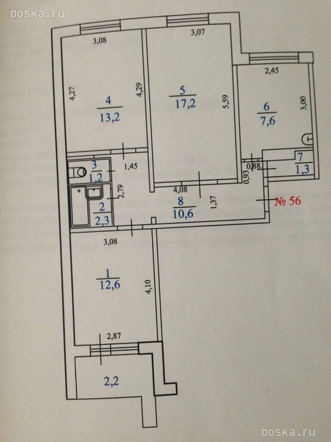 Квартира московская планировка тольятти размеры План 3 х комнатной квартиры московской планировки