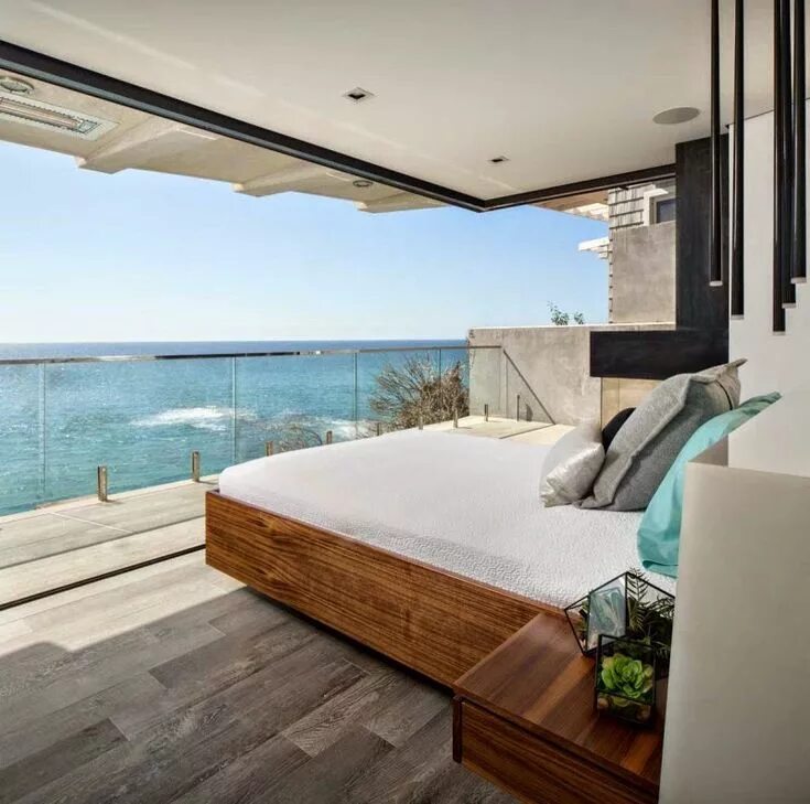 Квартира на берегу моря фото Pin on BEDROOM Modern beach house, Beach house interior, Beach house decor