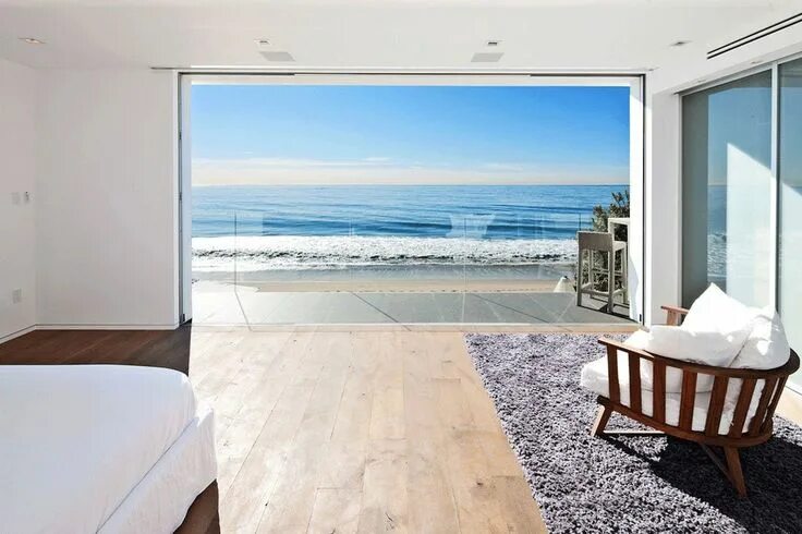 Квартира на берегу моря фото Ocean Views, Bedroom, Balcony, Oceanfront Home in Malibu, California Beach house