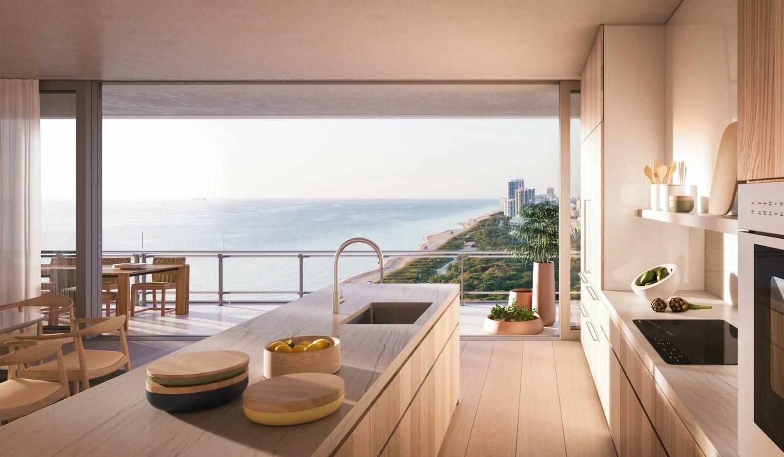 Квартира на берегу моря фото Photos from Sneak Peek of Renzo Piano’s New Stunning Oceanfront Condominiums in 