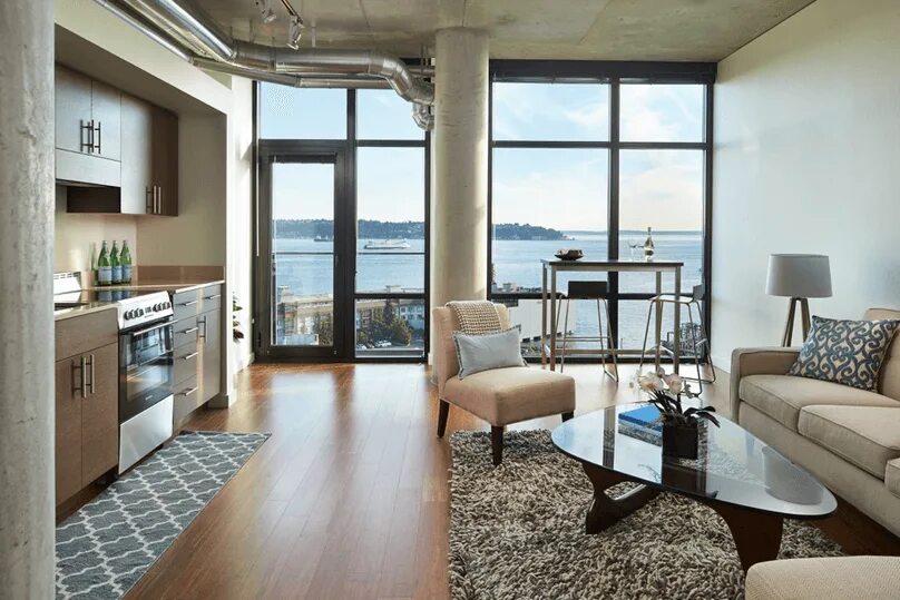 Квартира на земле фото Best Seattle Apartments - Freshome Seattle apartment, One bedroom apartment, Con