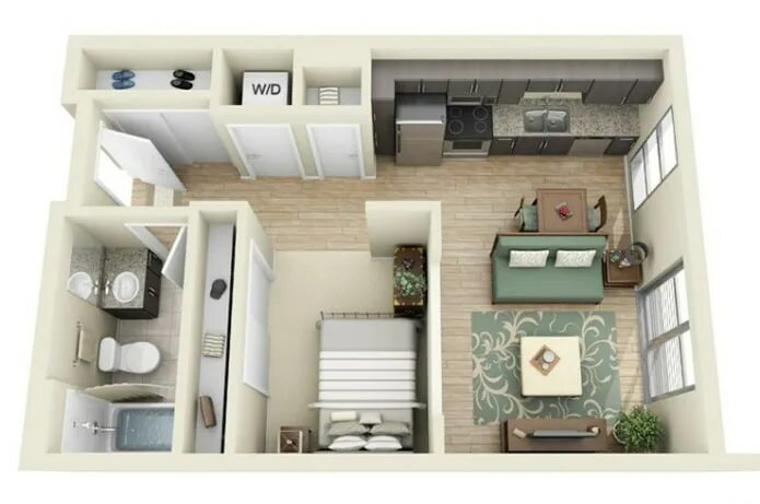 Квартира однушка планировка Купить 2-комнатную квартиру, 45 м² по адресу Новосибирск, Затулинский, улица Пет