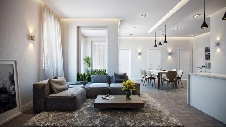 Квартира под дизайн проект Apartment in Germany by Alexander Zenzura Apartment interior, Apartment design, 