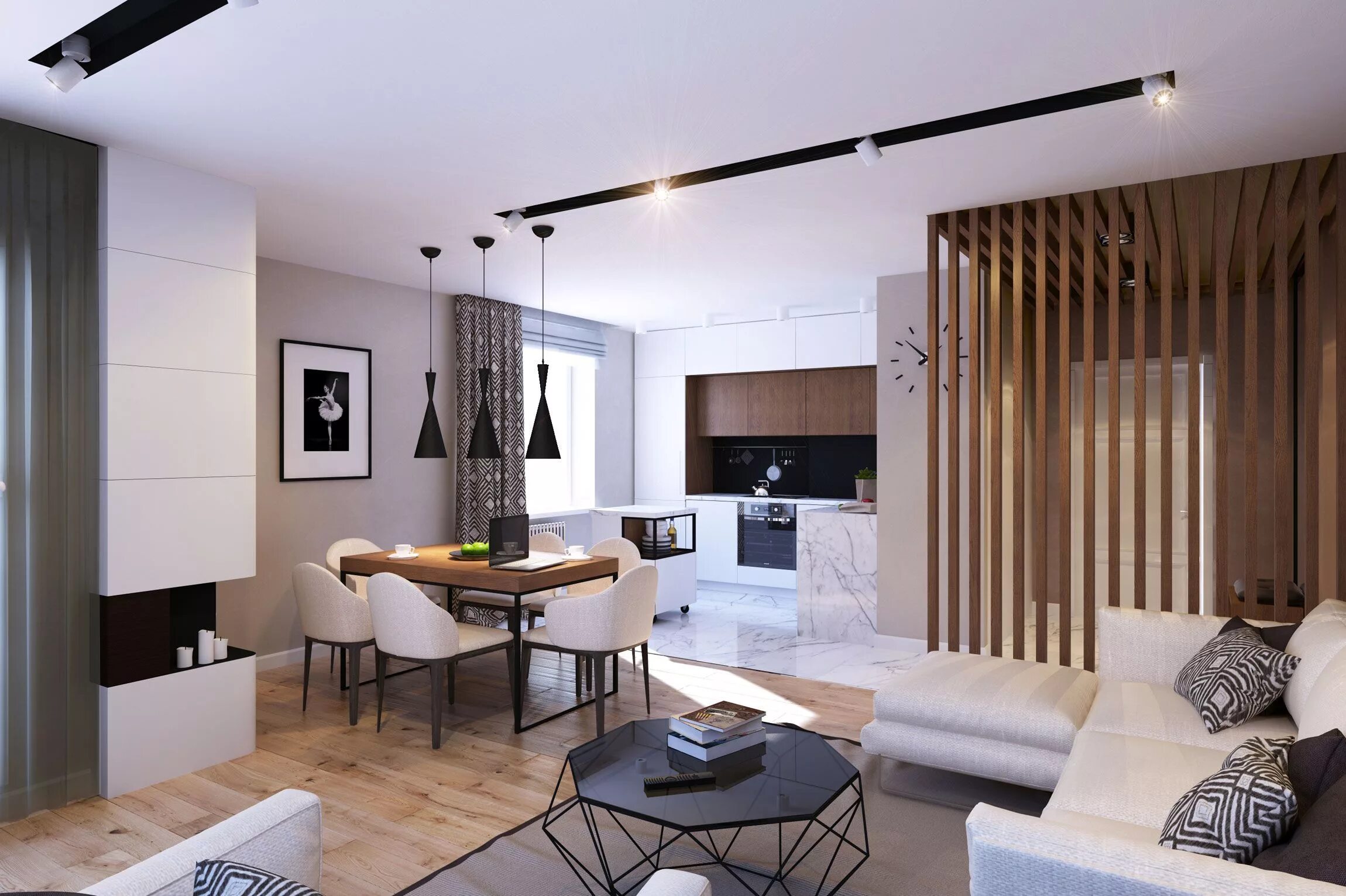 Квартира просто дизайн интерьера Bogatyrskiy-Modern-Apartmán-04 Modern apartment design, Apartment design inspira