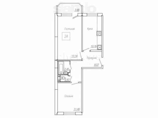 Квартира распашонка 3 комнатная планировка План квартиры распашонка 2 комнатная