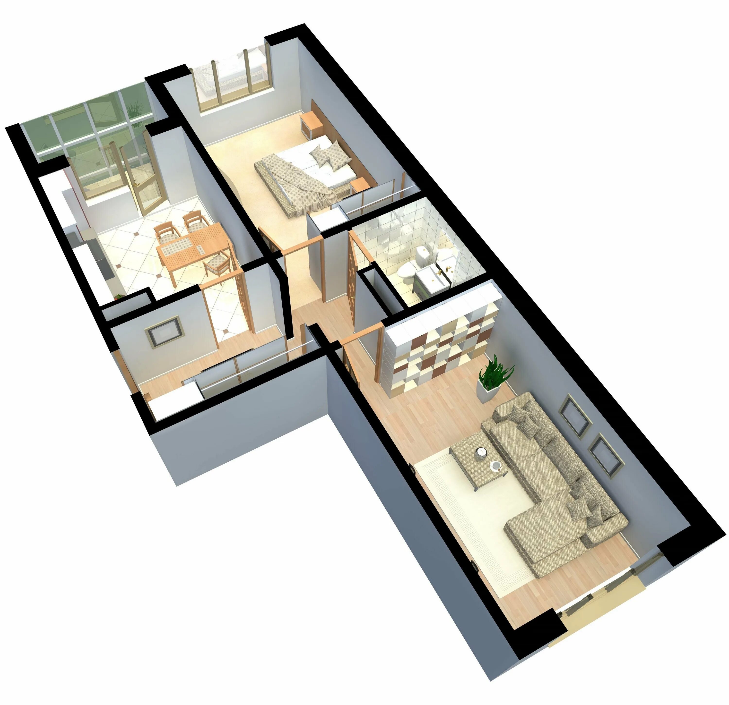 Квартира распашонка 3 комнатная планировка План квартиры распашонка 2 комнатная