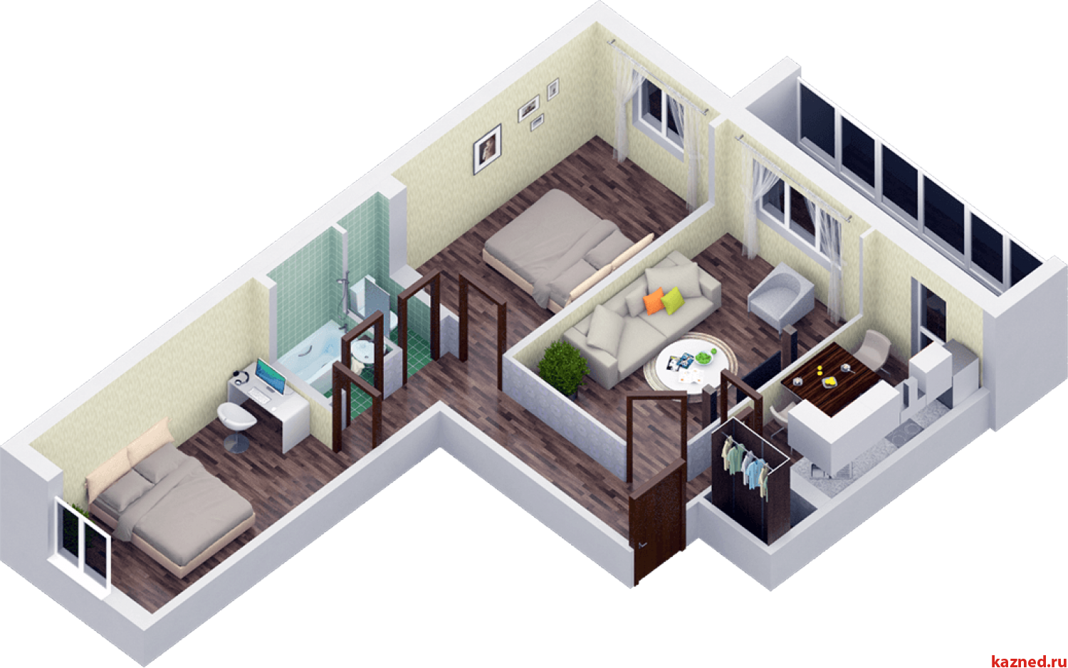 Квартира распашонка 3 комнатная планировка Трехкомнатные квартиры распашонки