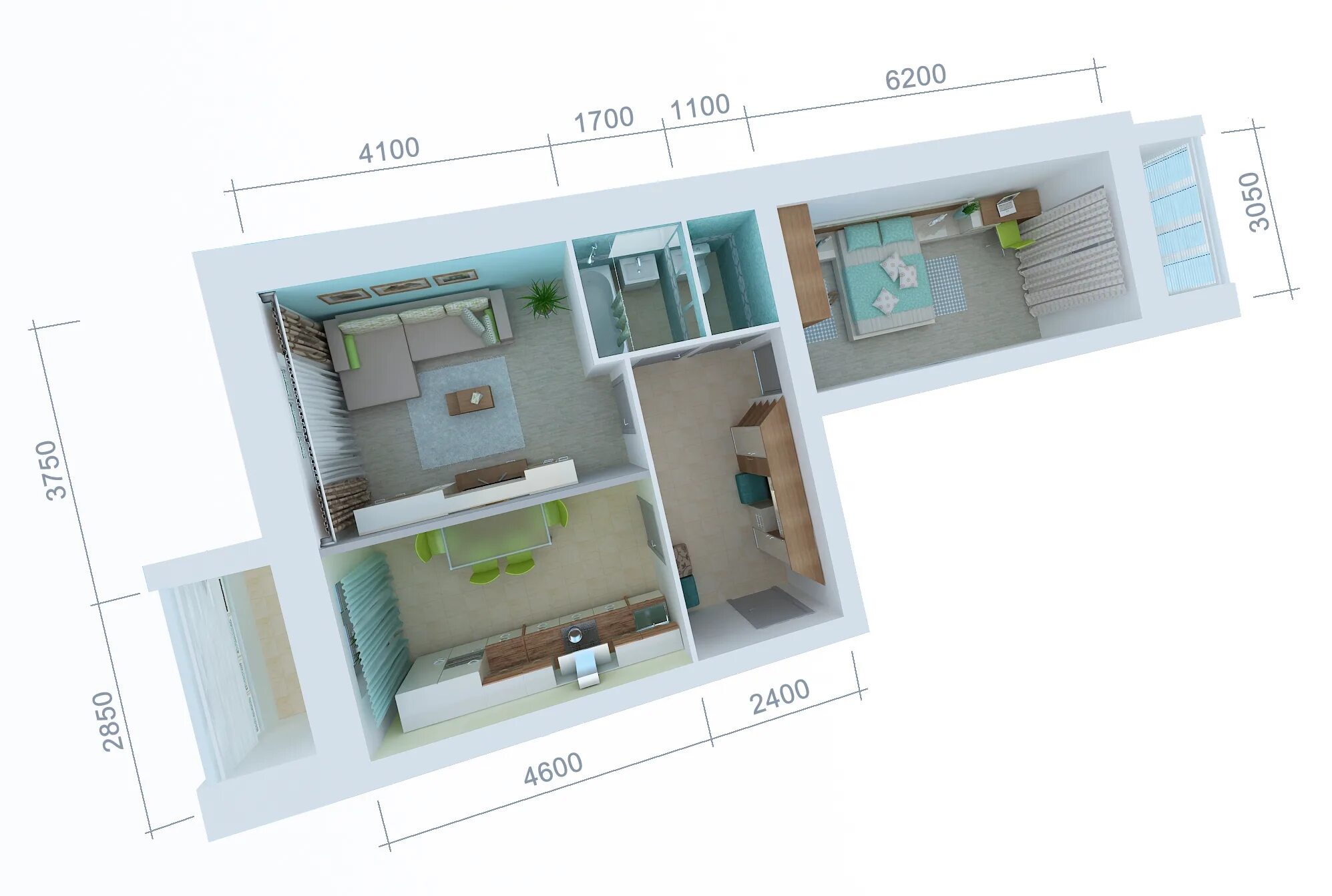 Квартира распашонка 3 комнатная планировка Планировки квартир в ЖК Лоза (Лоза) Avaho.ru