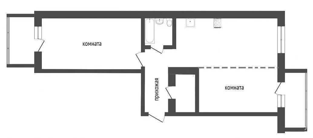 Квартира распашонка планировка Двухкомнатные бронницы: найдено 90 изображений