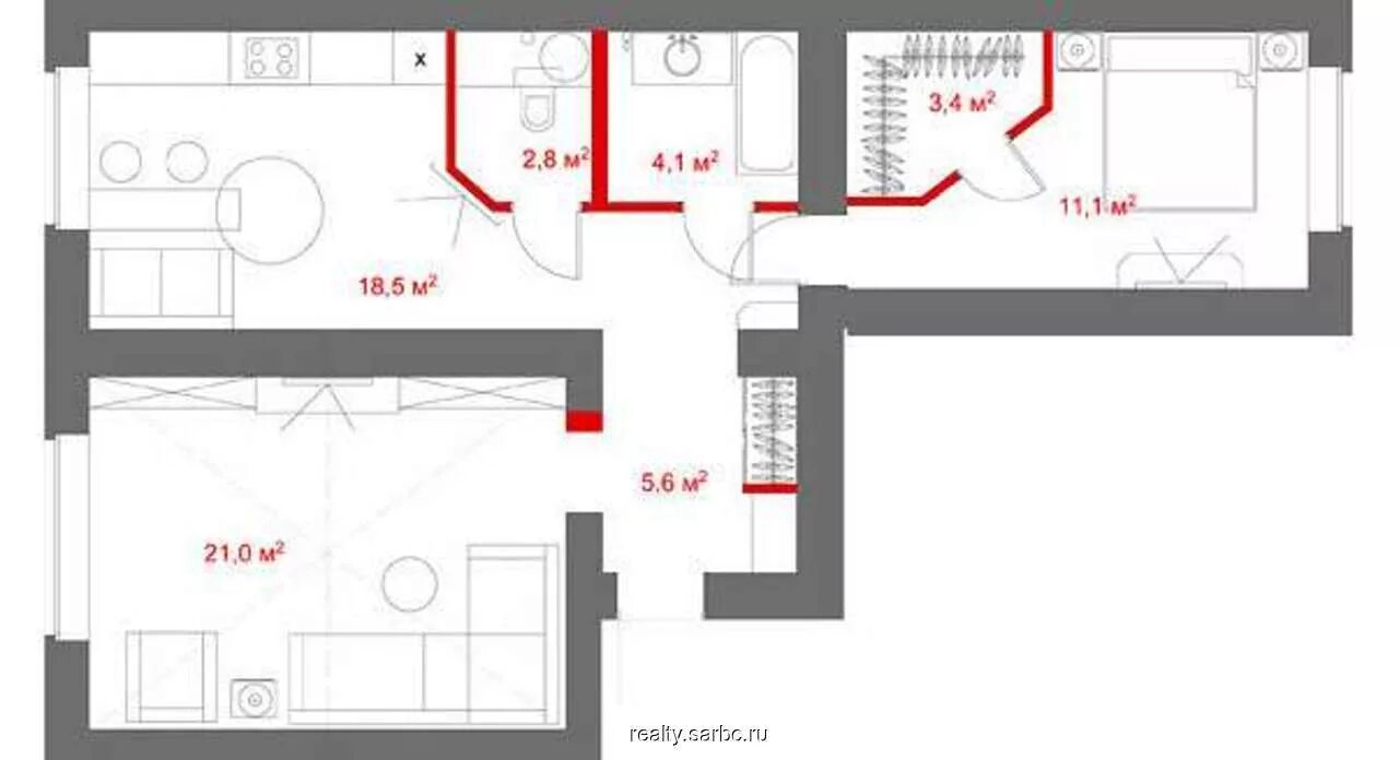 Квартира распашонка планировка 2 комнатная Продажа 2-к. квартиры, 60 кв. м., 9/9 эт. 148 Черниговской дивизии, 25. Цена 3 5