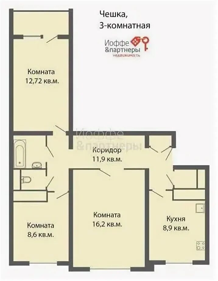 Квартира распашонка планировка 3 1 Комнатную Продам - Квартири, кімнати в Сміла - OLX.ua