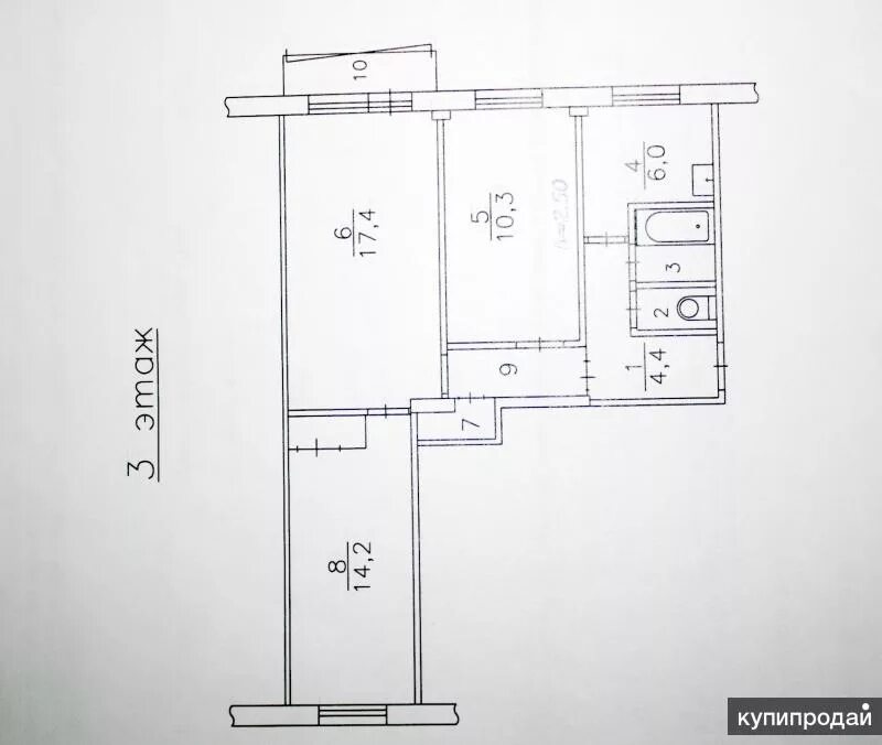 Квартира распашонка планировка 3 Продам уютную 3-комнатную квартиру в Красноярске