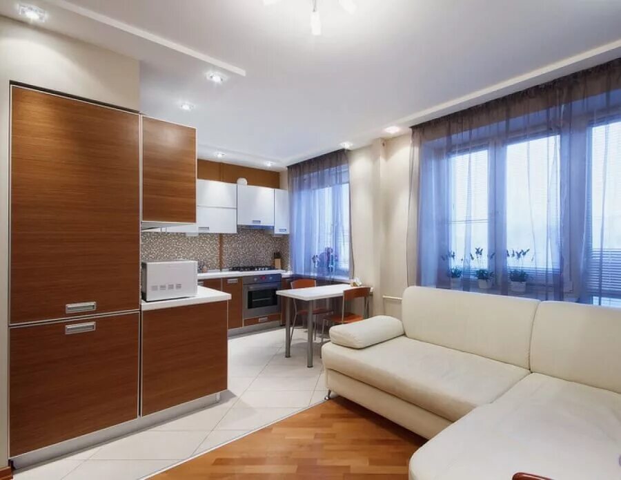 Квартира ремонта мебелью фото Планировка однокомнатной квартиры общей площадью 41 м² от компании "ДомСтрой Рем