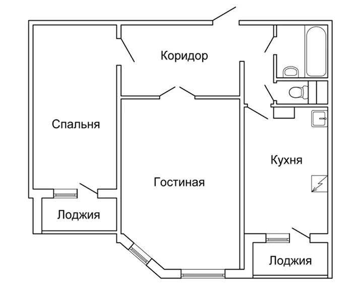 Квартира с двумя балконами планировка 2 балкона в квартире: плюсы и минусы, как называется такой проект, можно ли по з