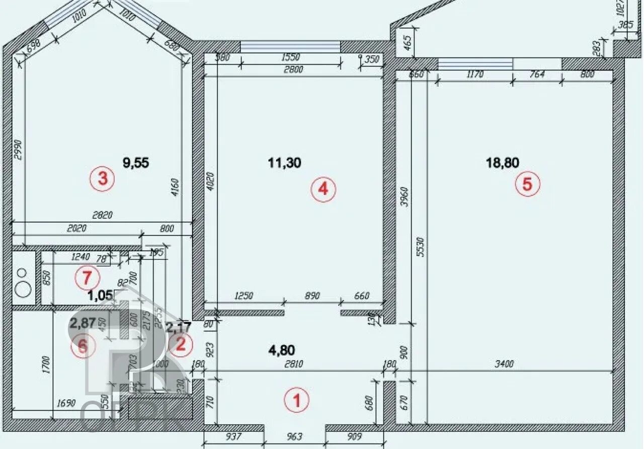 Квартира серии п 44т планировка Купить 2-комнатную квартиру, № 331118