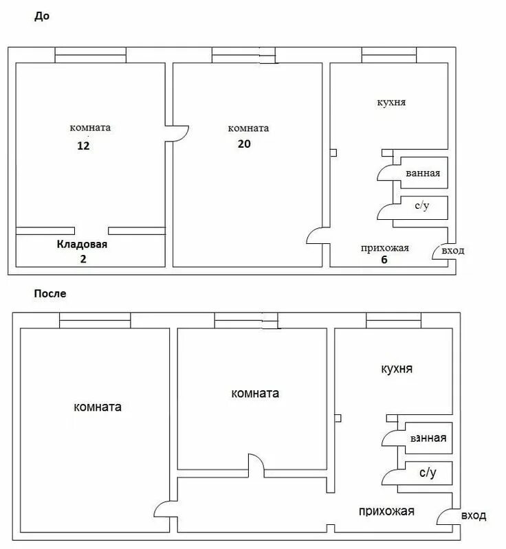 Квартира со смежными комнатами планировка Хрущевки 2 комнаты перепланировка: проекты для квартир типа трамвайчик и распашо