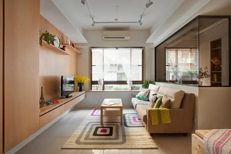 Квартира среднего класса фото Apartment Redesigned to Improve Functionality - Design Milk Apartment redesign, 