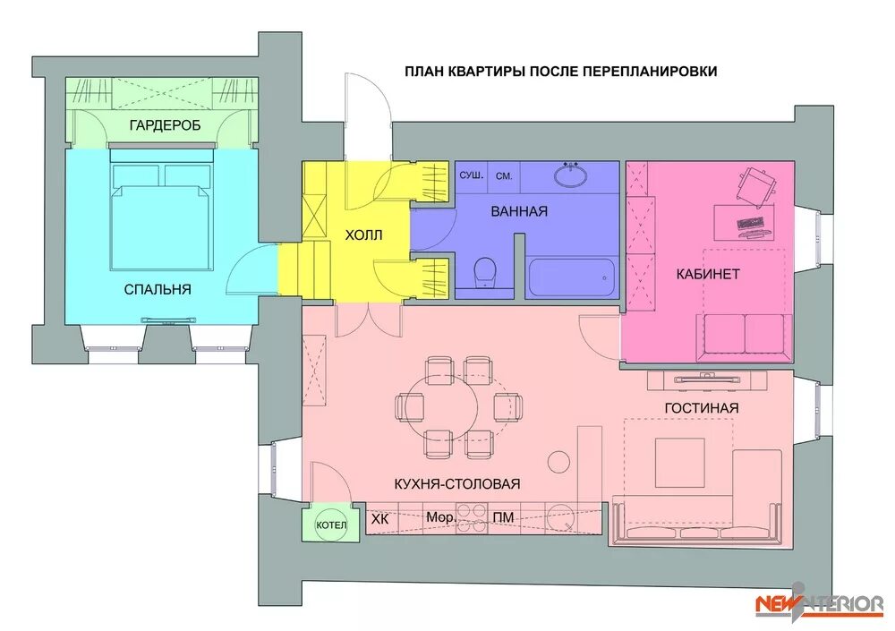 Квартира старая москва планировка Дизайн интерьера, интерьер квартиры, интерьер коттеджа, дизайн квартир и дизайн 