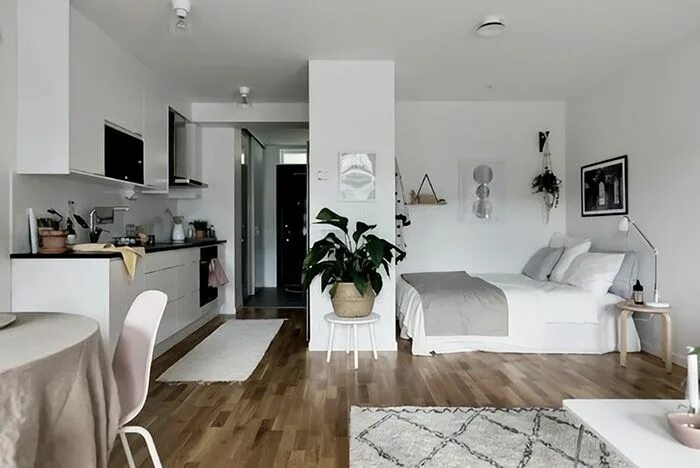 Квартира студия дизайн интерьера фото 20 Apartamento - Mil Ideas de Decoración Studio apartment living, Small apartment d