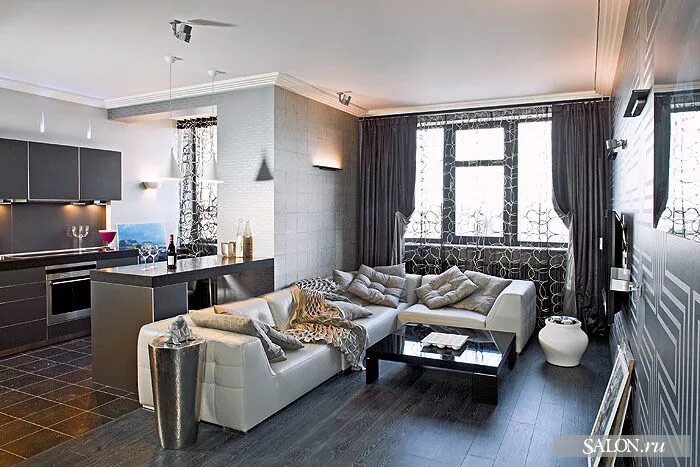 Квартира студия два окна дизайн Home decor, Living room, Furniture