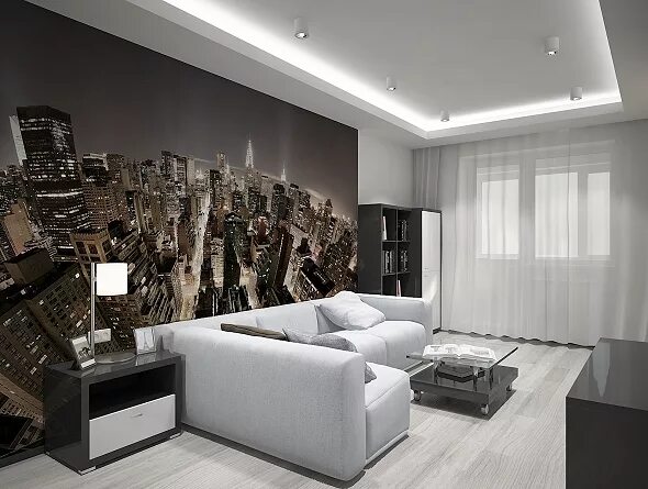 Квартира студия фото обои Проект интерьера однокомнатной квартиры - Интерьер как он есть - ЖЖ