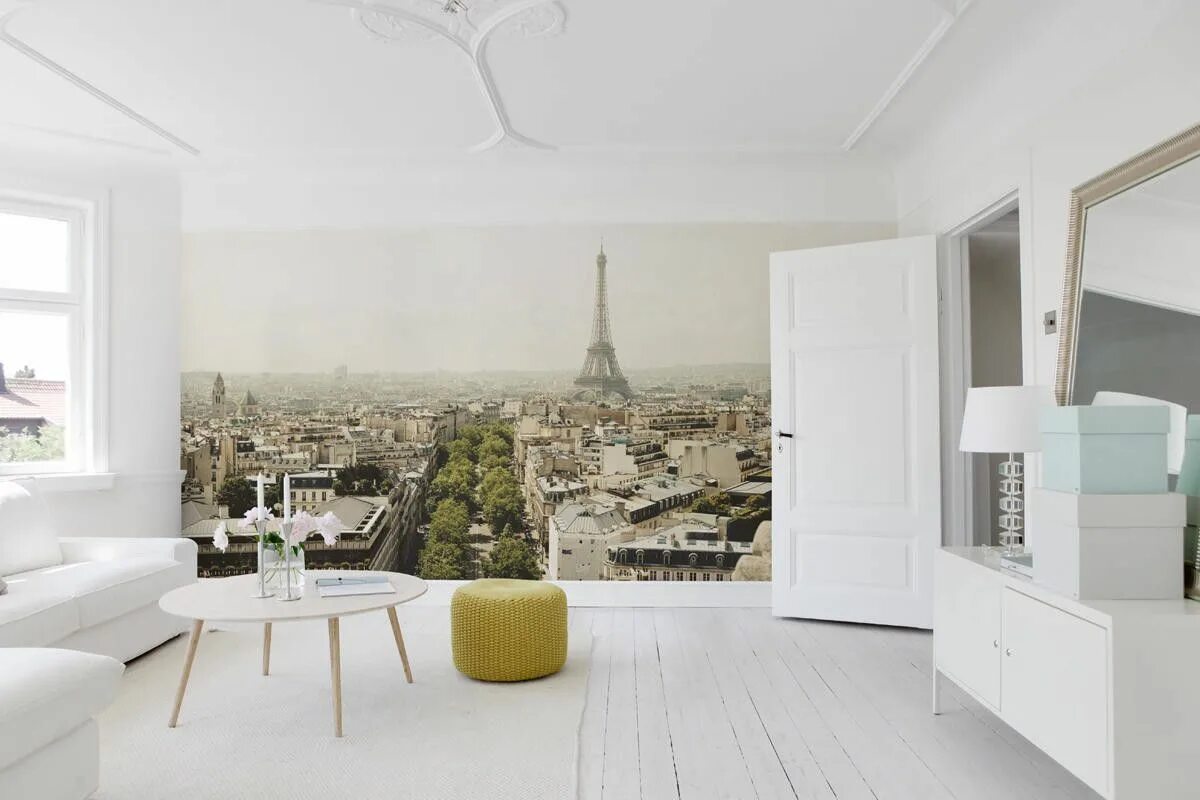 Квартира студия фото обои Игра с пространством: реалистичные фотообои с живописными пейзажами Casas