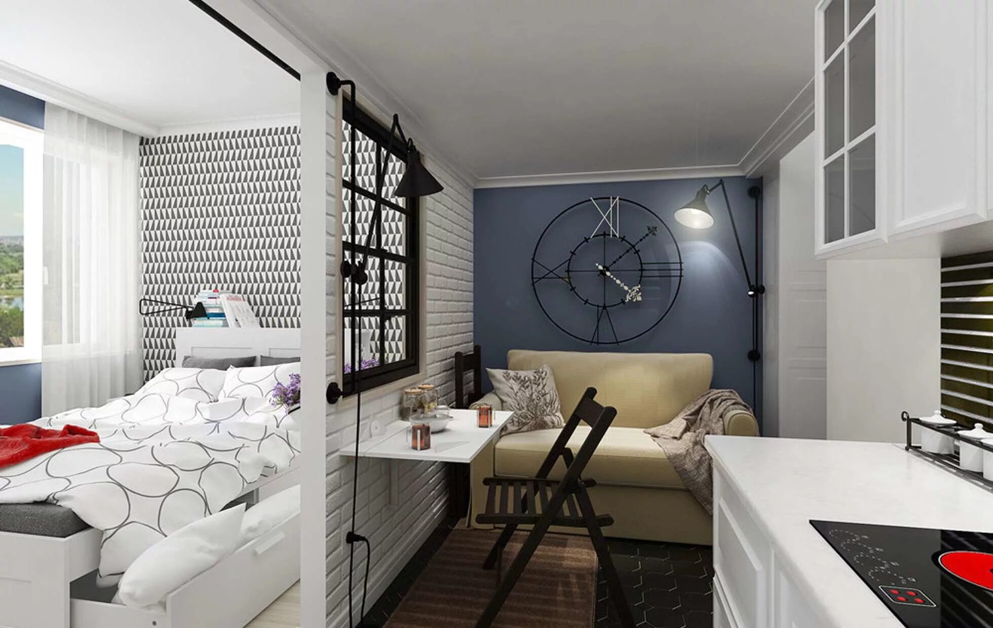 Квартира студия интерьер дизайн 25 кв м Как выжать максимум из 25 квадратов: студия в Новой Москве - INMYROOM