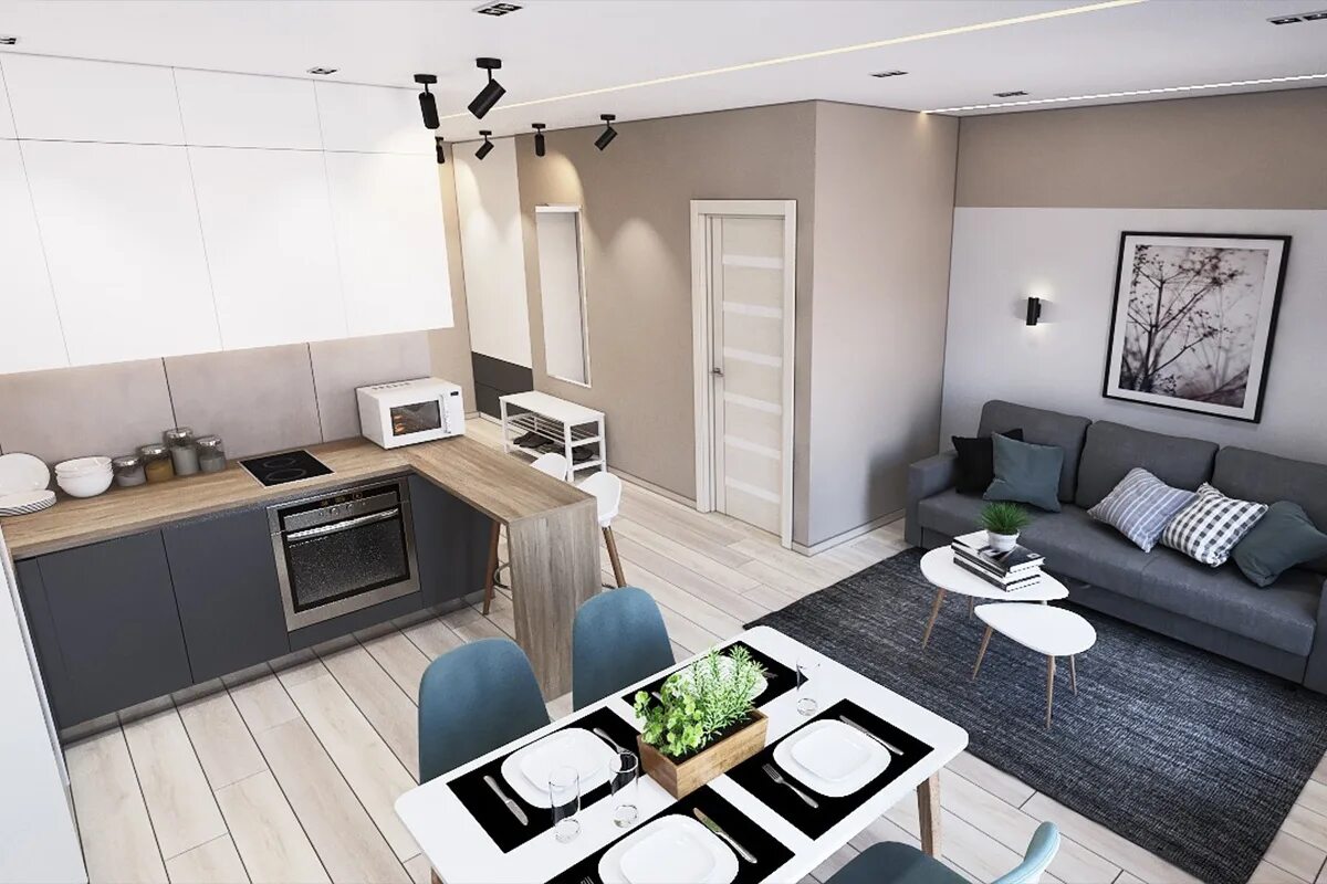 Квартира студия интерьер дизайн 25 кв м Дизайн проект студии