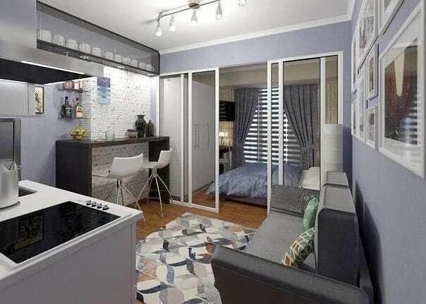 Квартира студия интерьер фото 25 Квартира, студия, 24 м² - купить в Домодедово, цена 2 150 000 руб., продано 15 н