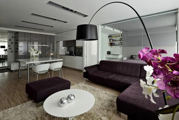 Квартира студия обстановка фото Pin by Nata M22 on EN-EX design House design, Apartment design, Living room coll