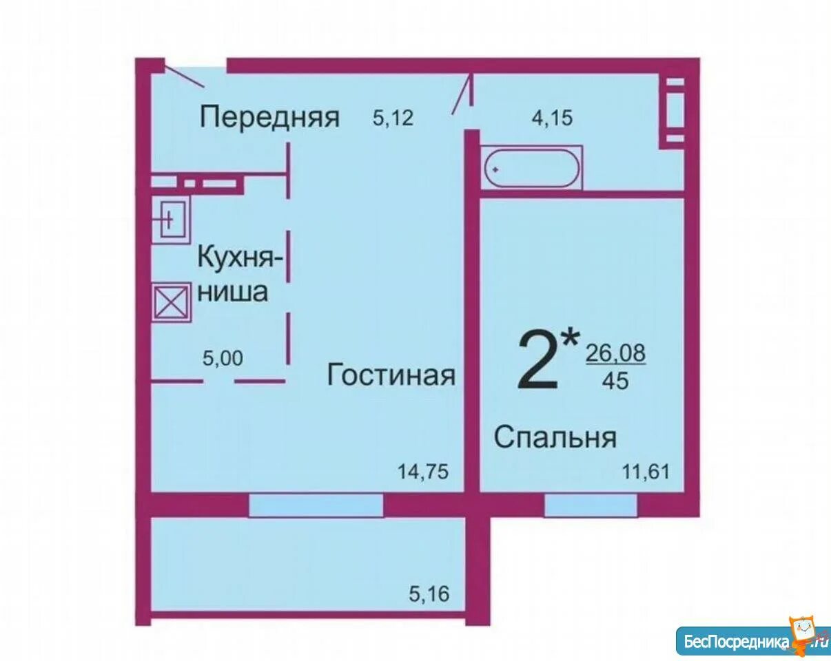 Квартира студия спальня планировка Купить 1-комнатную квартиру, 41 м² по адресу Челябинск, Парковый, Скульптора Гол