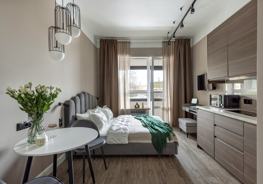 Квартира студия в санкт петербурге фото Апартаменты Студия Relax С Балконом Piter Apartments На Лиговском, (Санкт-Петерб