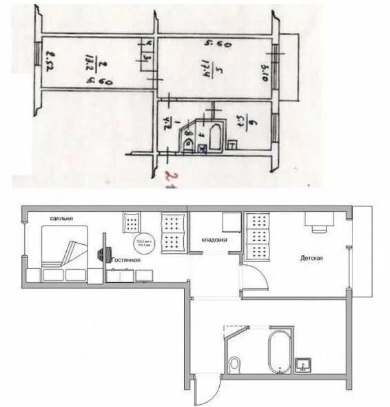 Квартира трамвайчиком планировка Хрущевки 2 комнаты перепланировка: проекты для квартир типа трамвайчик и распашо