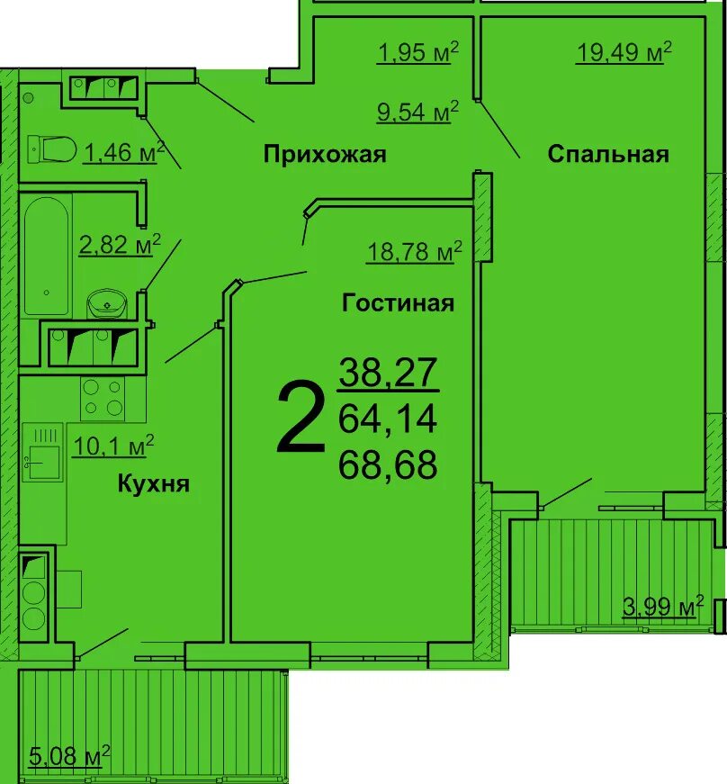 Квартира ульяновской планировки в тольятти ЖК Лидер (Ульяновск) - планировки квартир