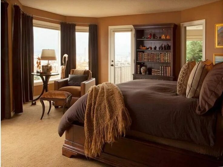 Квартира в коричневом цвете фото 20 Attractive Brown Bedroom Design Ideas in 2020 Traditional bedroom, Cozy maste