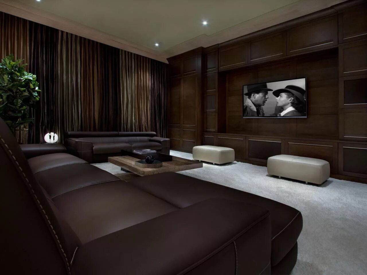 Квартира в коричневом цвете фото Oscar-Worthy Home Theaters Home theater rooms, Home theater design, Home