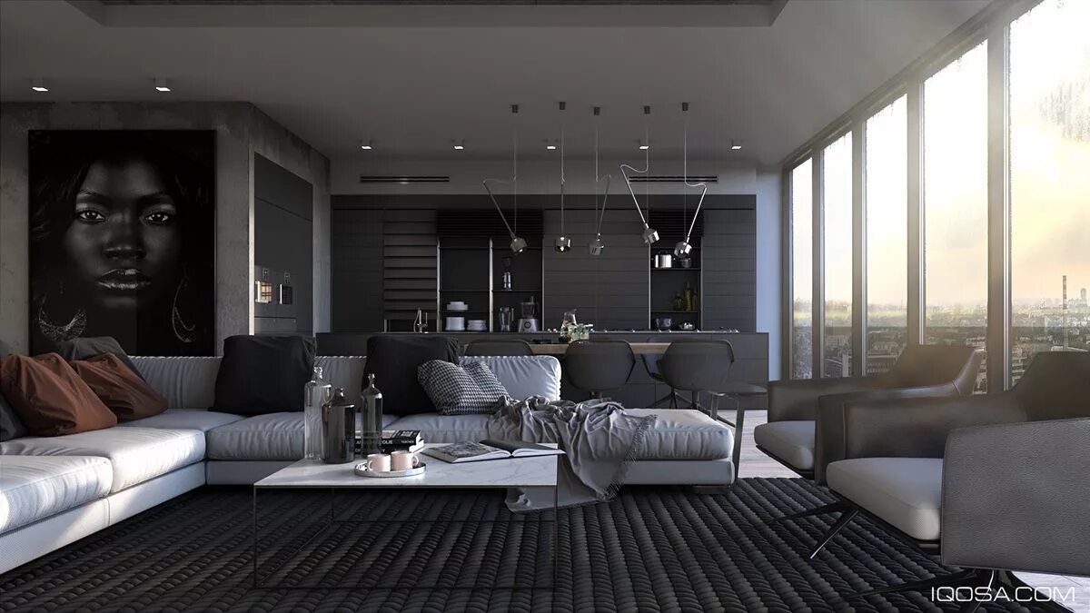 Квартира в мужском стиле Inspiring Examples Of Use Of Grey In Luxury Interior Design House rooms, Apartme