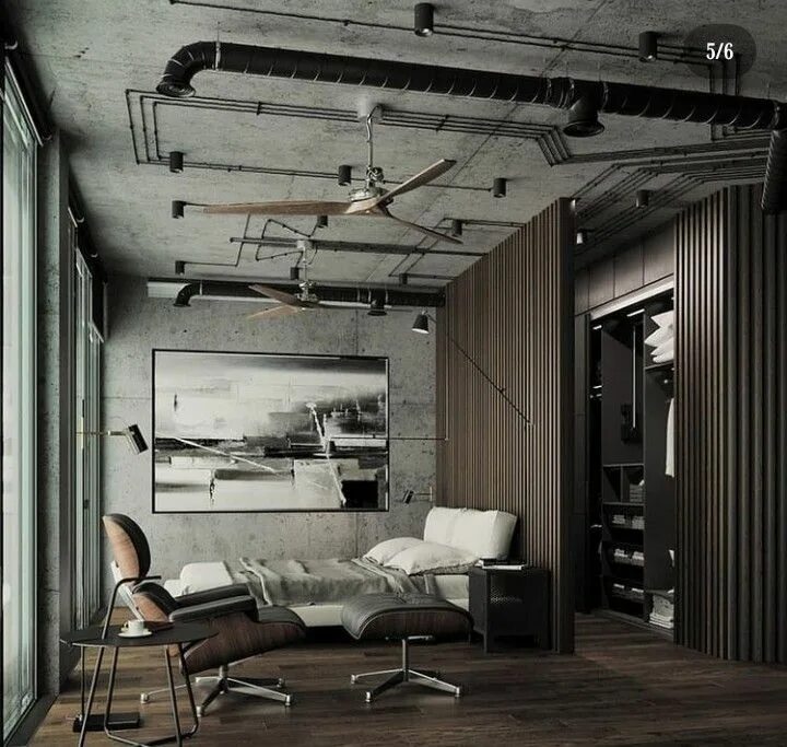 Квартира в мужском стиле Pin on Habitaciones Estudiantes in 2024 Loft interior design, Industrial home de