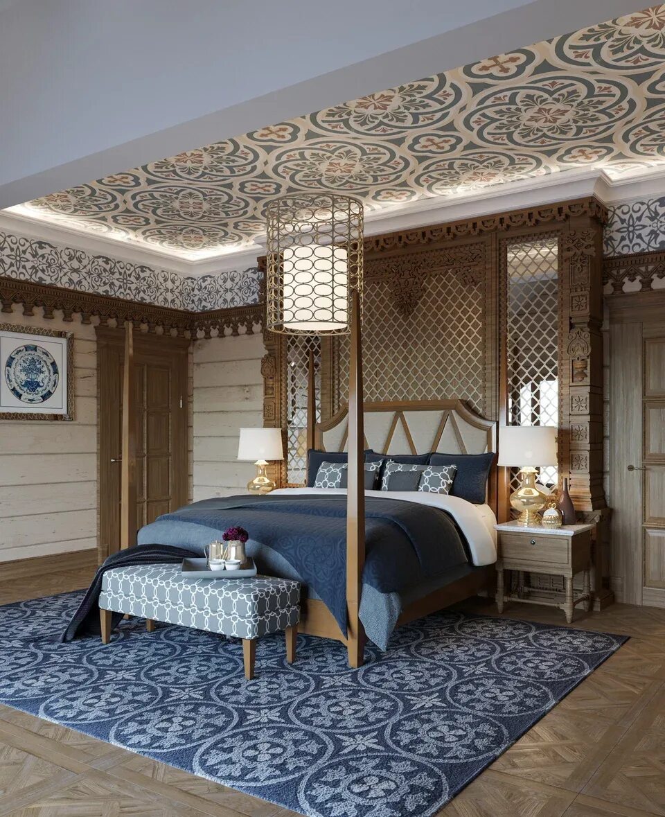 Квартира в русском стиле дизайн фото Bedroom design in Russian style (48 Photos)