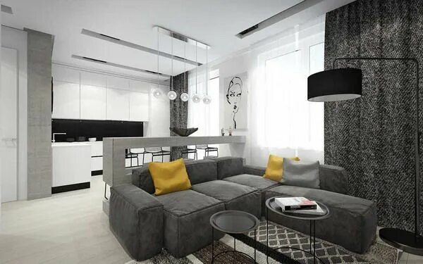 Квартира в сером стиле фото Interior Design Trends Of Modern Apartment In 2021 - eDecorTrends Интерьер, Диза