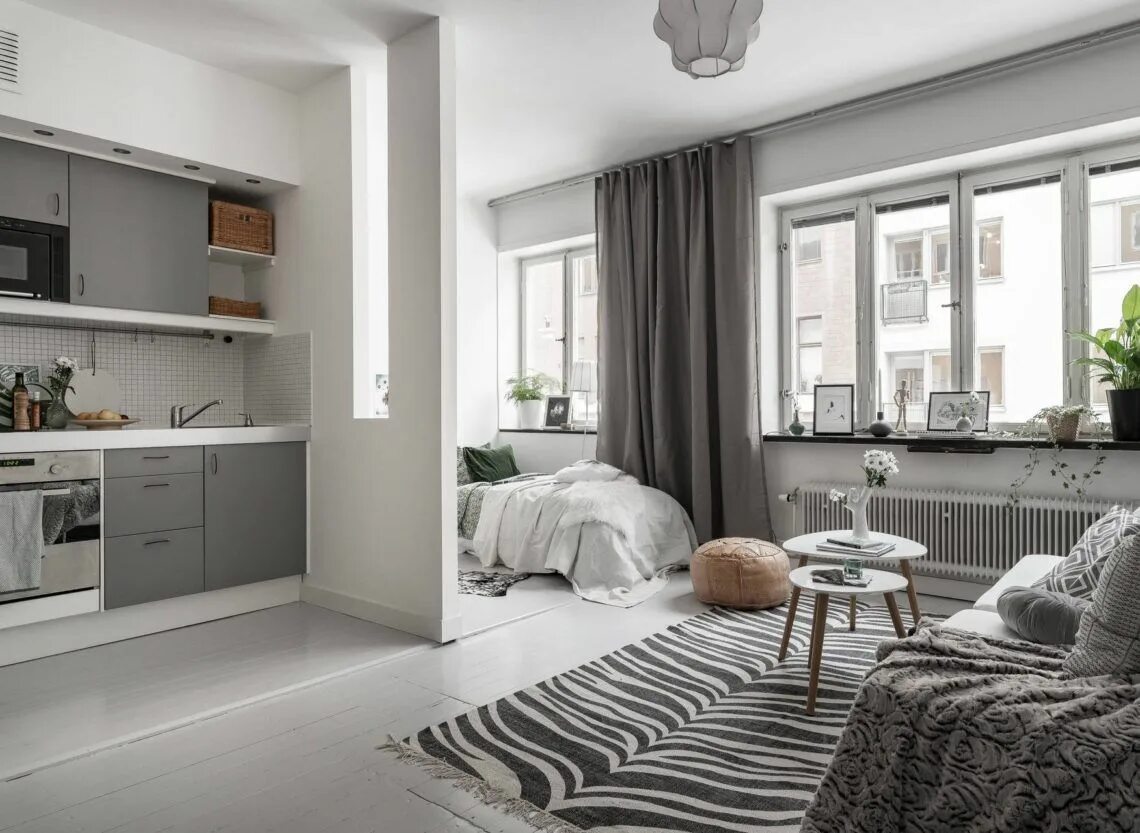 Квартира в серых тонах фото Dreamy studio apartment in soft grey shades Dream apartment decor, Apartment dec