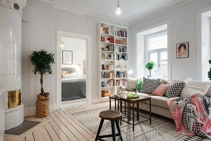 Квартира в скандинавском стиле фото Living room interior, Scandinavian interior living room small spaces, Interior d