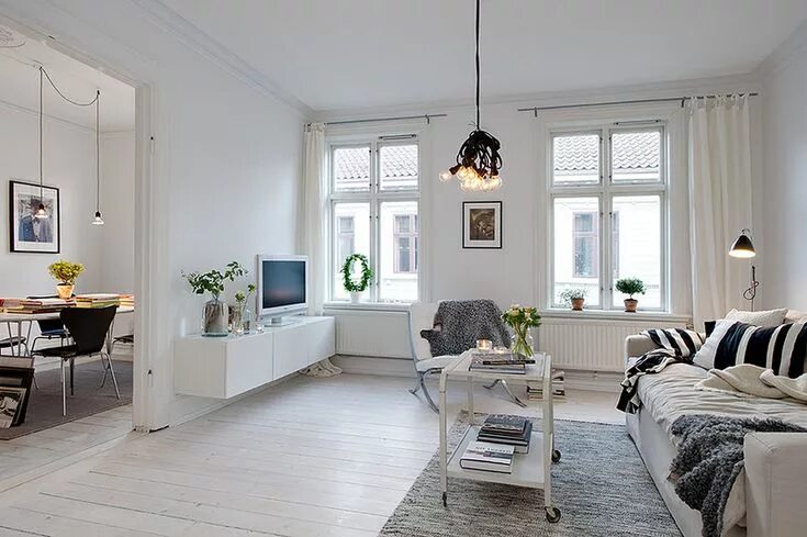 Квартира в скандинавском стиле фото Mad About White Paint Scandinavian interior design inspiration, Apartment interi