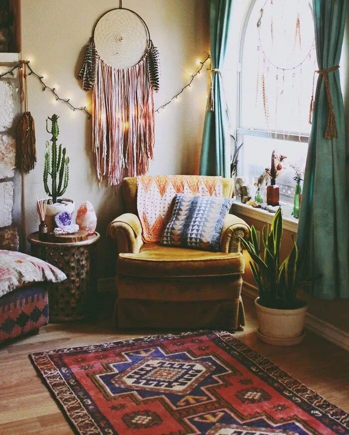 Квартира в стиле бохо дизайн фото Pin by Elen on Поробки Natural home decor, Bohemian living room, Boho living roo
