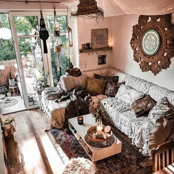 Квартира в стиле бохо дизайн фото Boho Chic Home Decor Plans and Ideas Bohemian living room decor, Bohemian house 