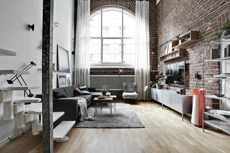 Квартира в стиле лофт фото светлая Épinglé sur loft and architects' house