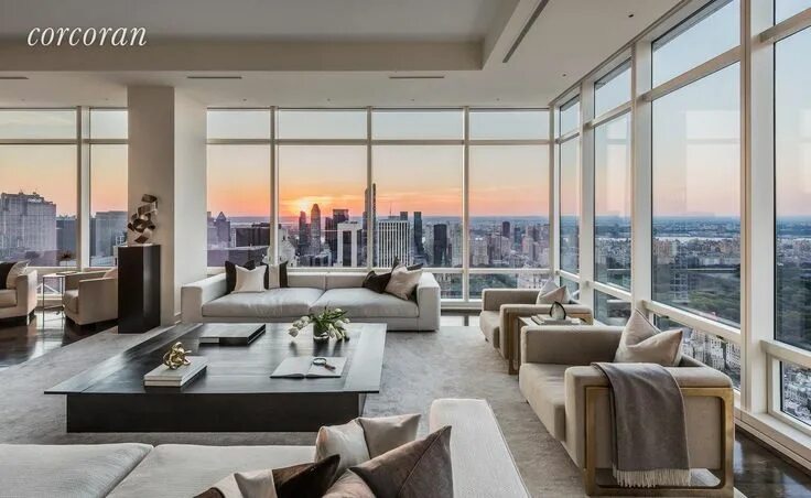 Квартира в высотке фото After makeover, glass-enclosed One Beacon Court penthouse wants $37.5M Penthouse