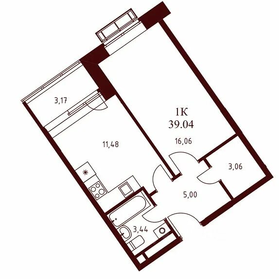 Квартира воскресенской планировки Продаю однокомнатную квартиру 39.04м² пл. Свободы, 2, Наро-Фоминск, Московская о